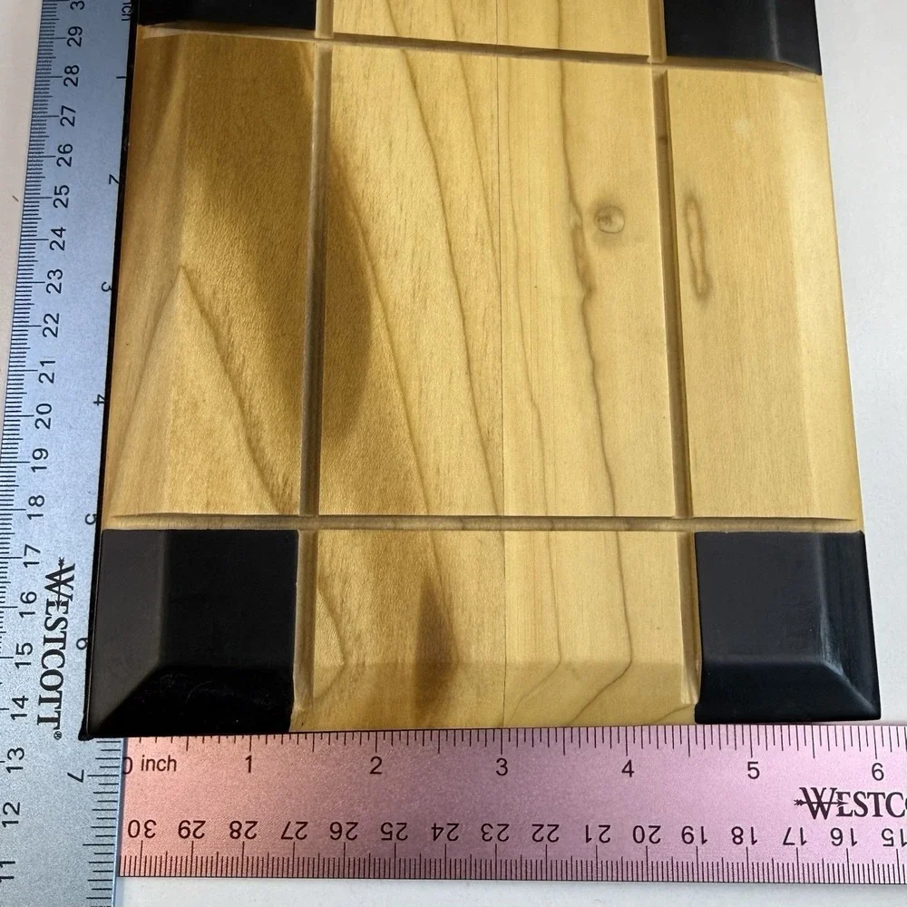 Unengraved Maple &‎ Rosewood Wood Photo Album Blank 4x6 Slip-In Pocket Pages EUC